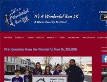 Tablet Screenshot of itsawonderfulrun5k.com